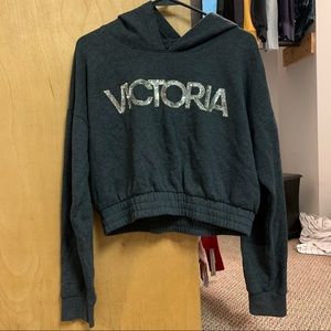 🖤EUC🖤 Victoria’s Secret Victoria’s Sport cropped hoodie